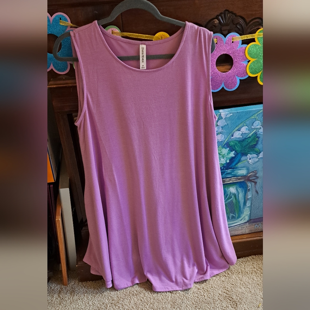 purple lavender Zenana Premium dress 2X